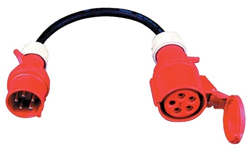 CEE adapter cable CEE plug 16 V/6 h A/5-pin/400 IP44 JÄGER DIREKT