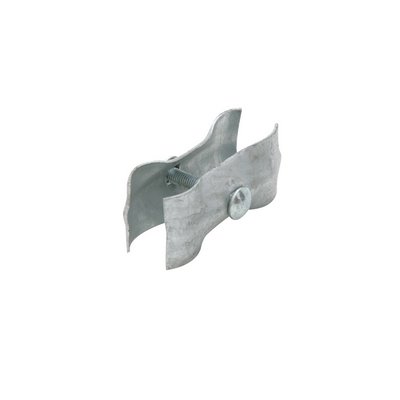 Connecting clamp for site fence