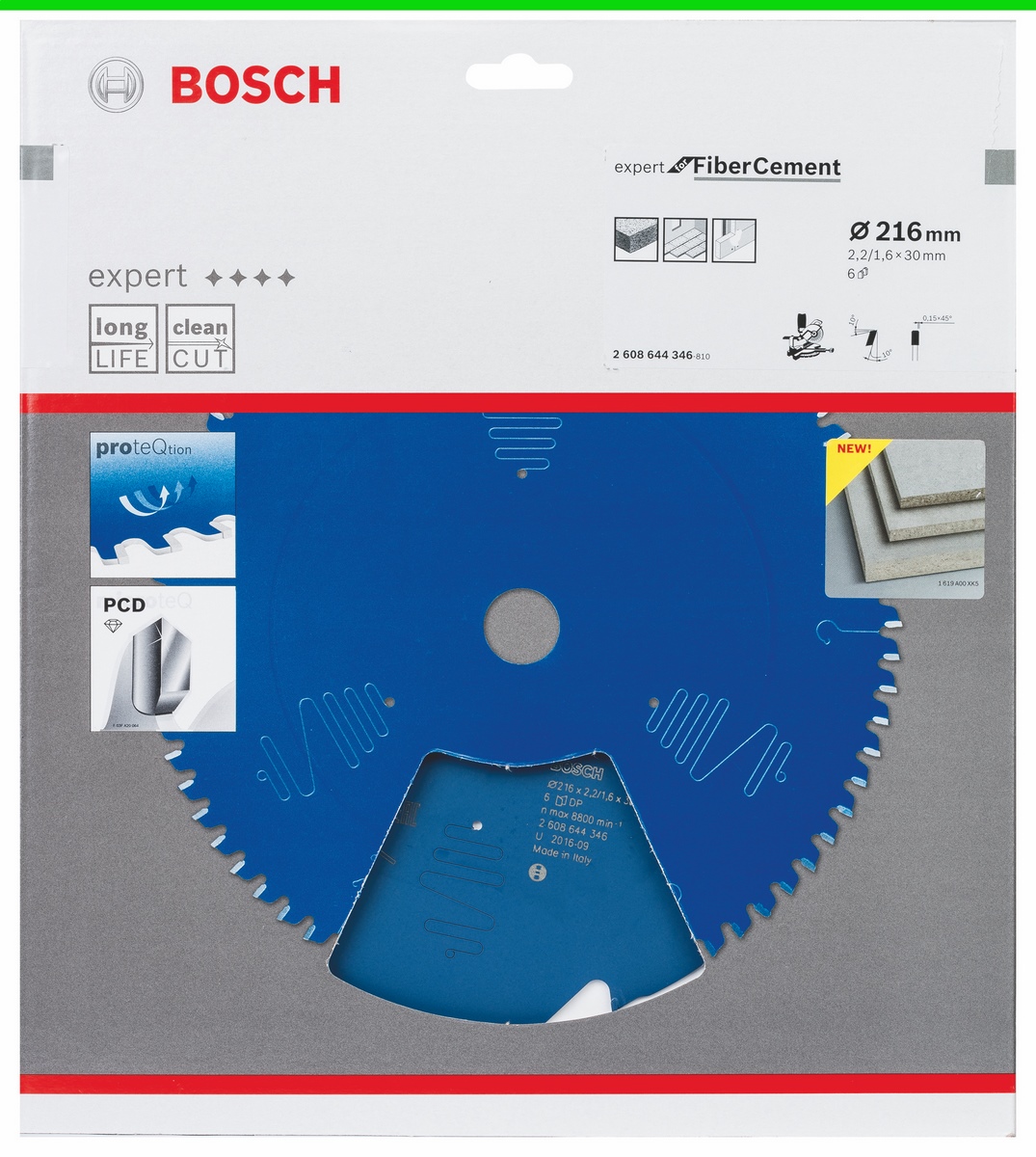 Tarcza pilarska Bosch Expert Fibre Cement 216x30x2,2mm 6 zębów