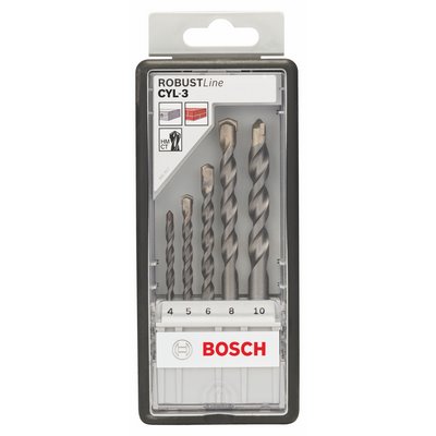 Bosch Silver Percussion Robust Line 5-piece drill bit set