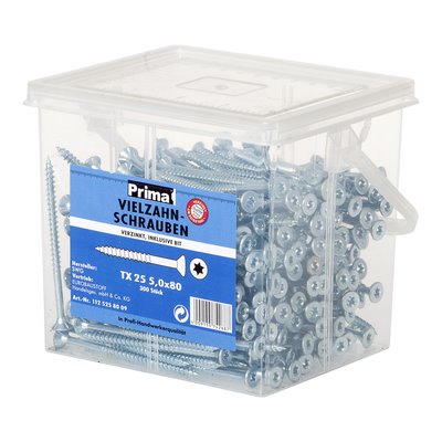 Łyżka wielozębna vz Prima z bitem TX 25 5,0x80mm - 300 sztuk