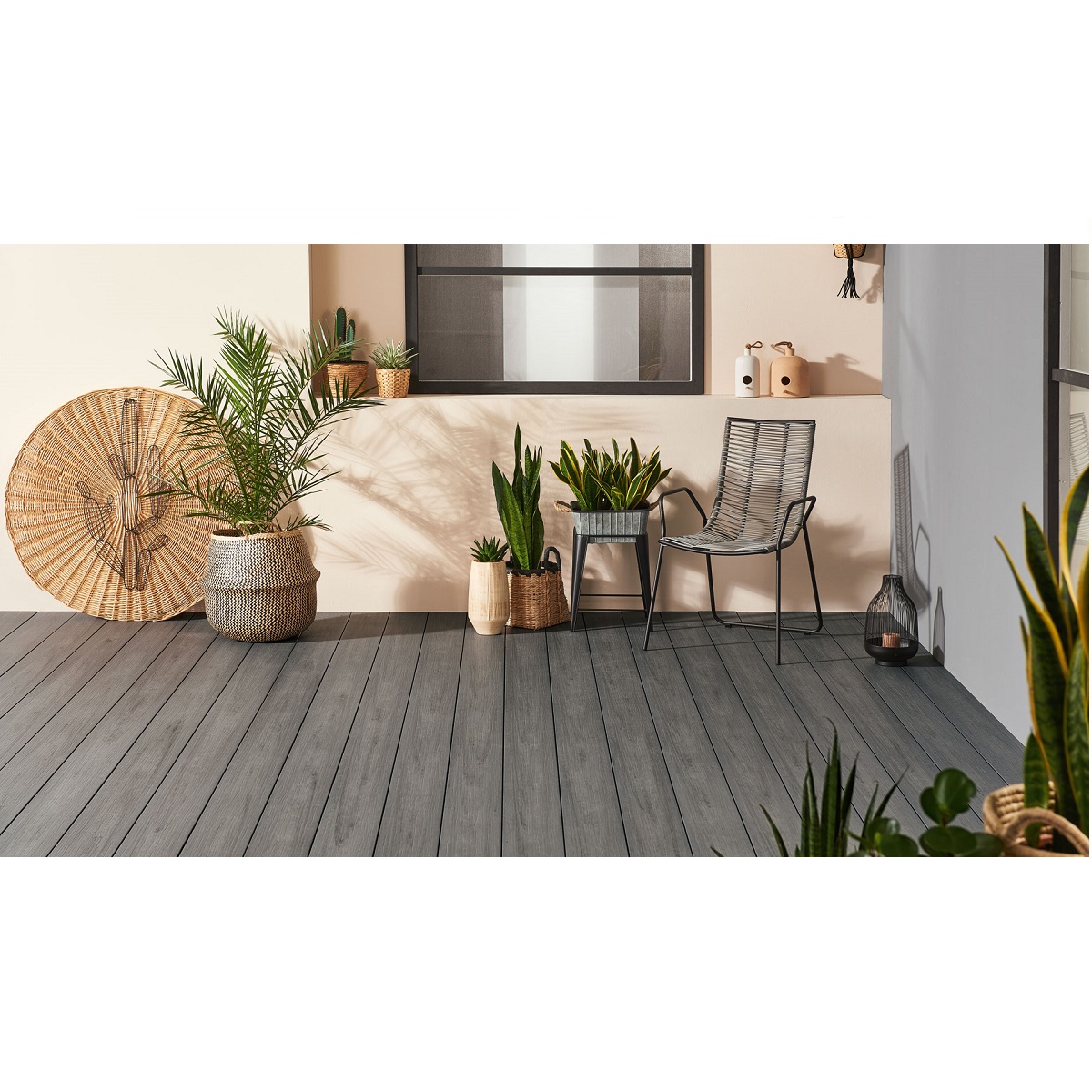 NIF WPC-Diele Exklusive 5.00 m 21x162 mm dolomitgrau Massiv