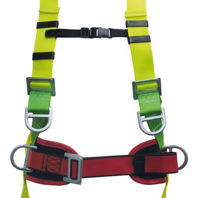 Triuso fall protection set for lifting platforms