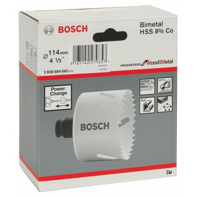 Bosch hole saw Progressor wood/metal Ø114mm