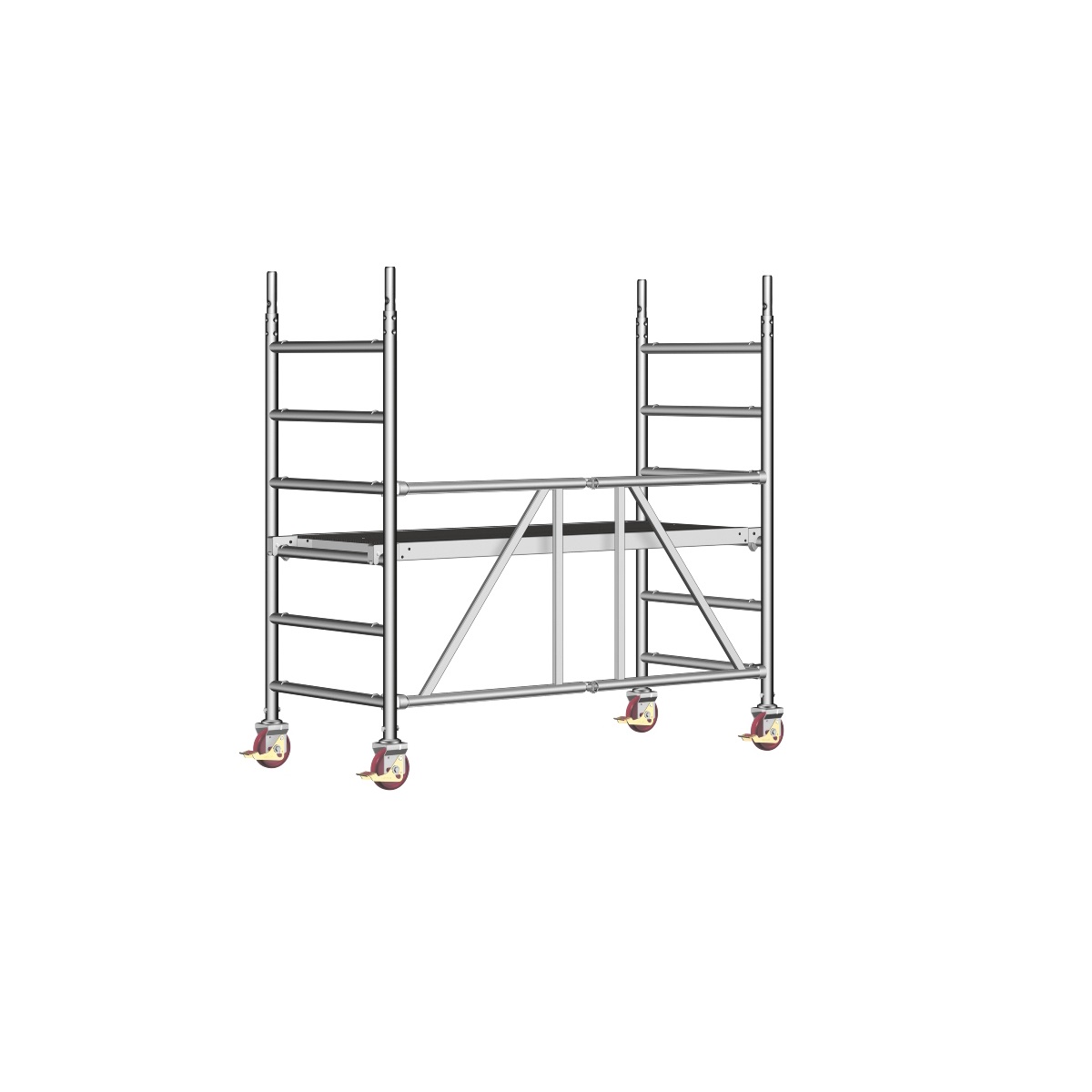 Layher mobilna wieża rusztowania Zifa typ 620 0.75x1.80m maks. wysokość robocza: 2.90m