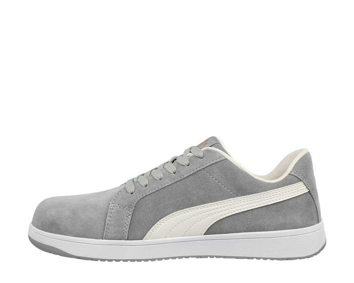 Puma Iconic Suede Gray Low S1PL ESD FO HRO SR safety shoe grey Gr. 46