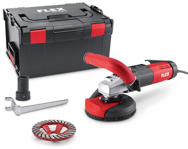 FLEX LDE 16-8 125R Sanierungsschleifer inkl. Turbo-Jet II Diamantscheibe