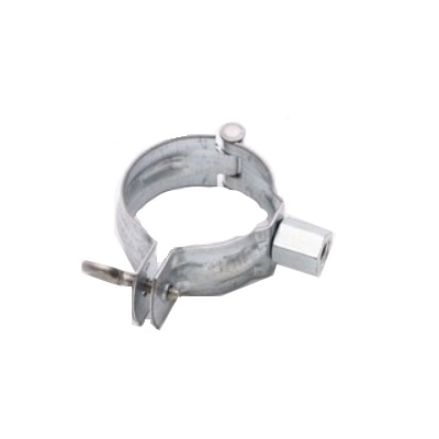 LEH VZ Drain pipe clamp DN60mm w. threaded socket M8/M10