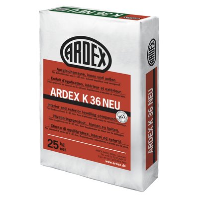 Ardex K36 NEU Levelling compound 25kg bag interior and exterior