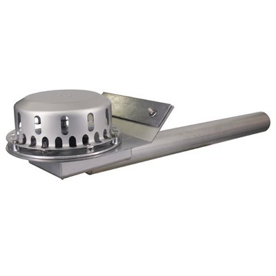 LORO Rainstar parapet drain RA 01370.070X w. Clamping flange for bitumen DN70
