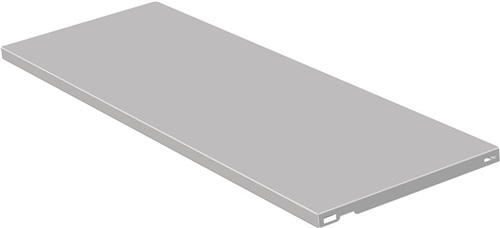 Steel shelf 10700-00025 50/80X30CM white aluminium