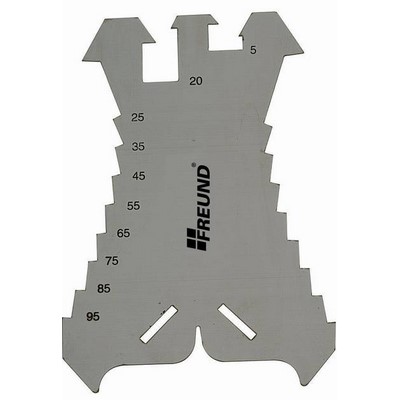 Freund stainless steel marking template