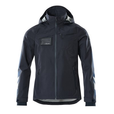 Kurtka MASCOT® Hard Shell Jacket wodoodporna czarna niebieska rozmiar XL