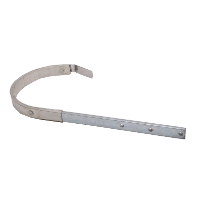 LEH UGINOX® umm. Rinnenhaken halbr. 28-25/6mm langer Zuschnitt