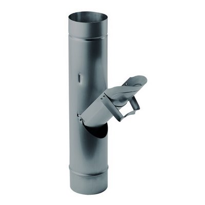 Ned Zink Nova pre-patinated rainwater flap w. sieve 80mm