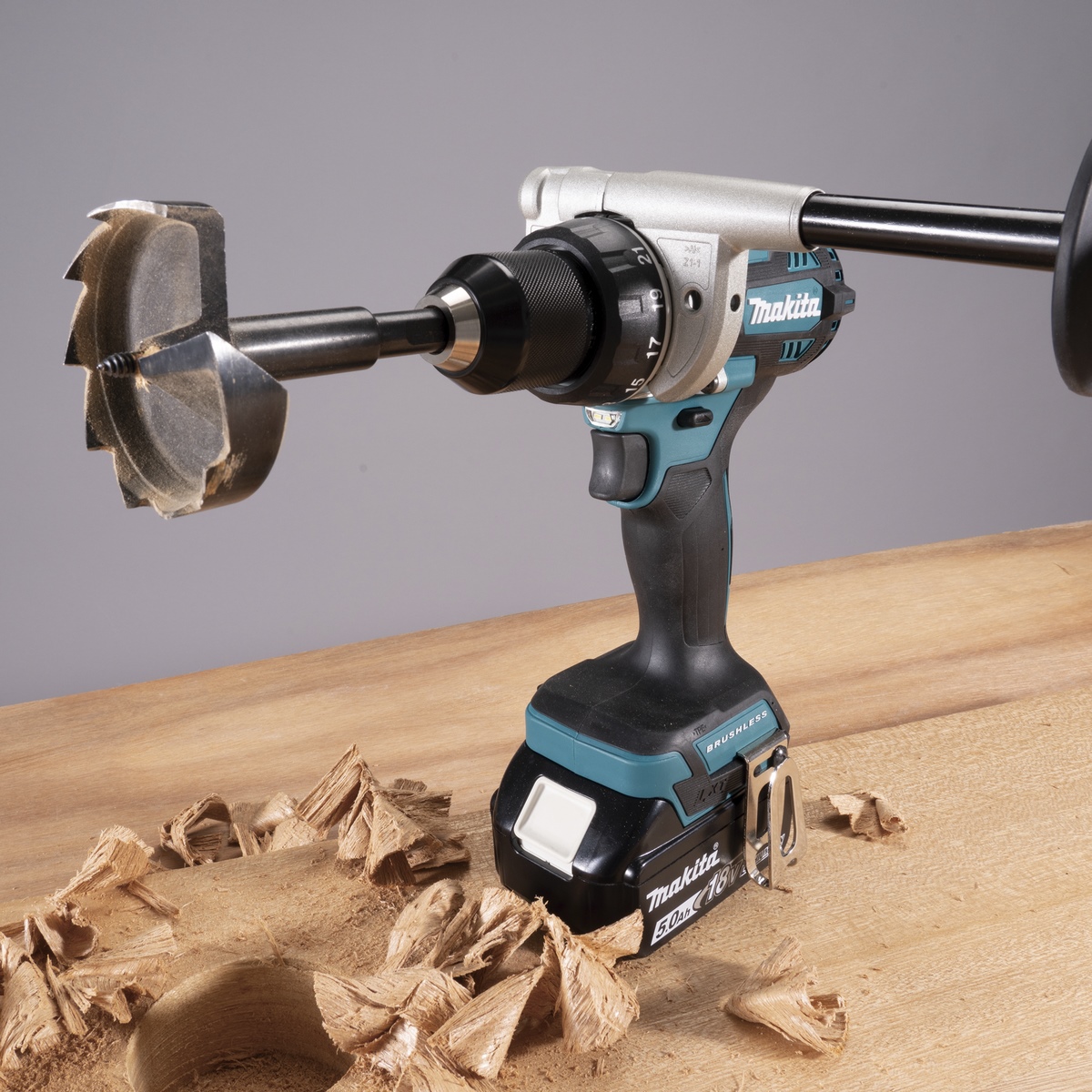 Makita cordless drill driver 18V 3 batteries + charger in MAKPAC - DDF492RG3J