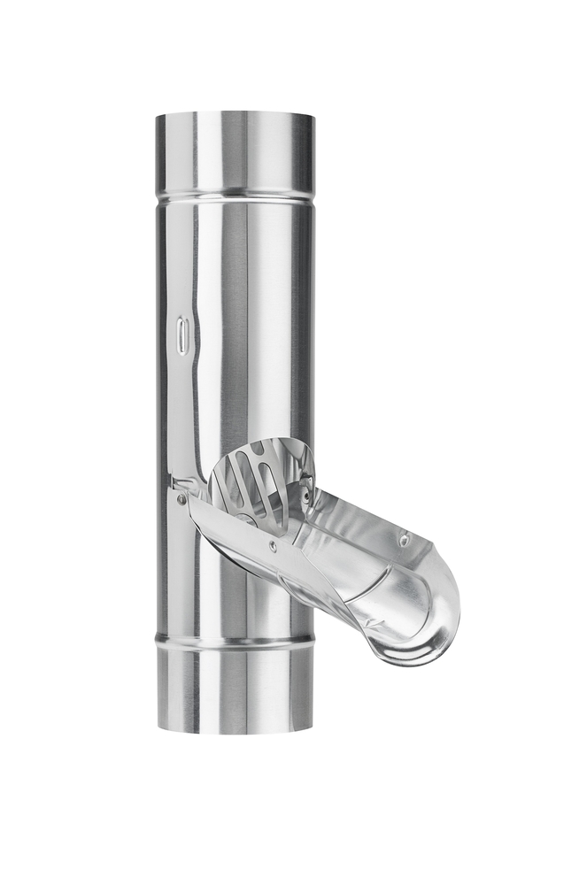 Grömo UGINOX PatinaK41 Regenwasserklappe DN100 mit Edelstahlsieb V2A