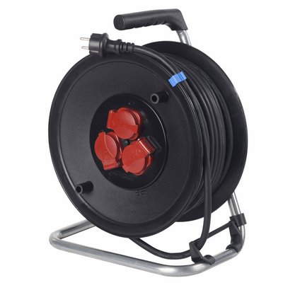 Schwabe plastic cable reel Ø230mm 230V/16A max. 3500W - H07RN-F 3G1.5 25m