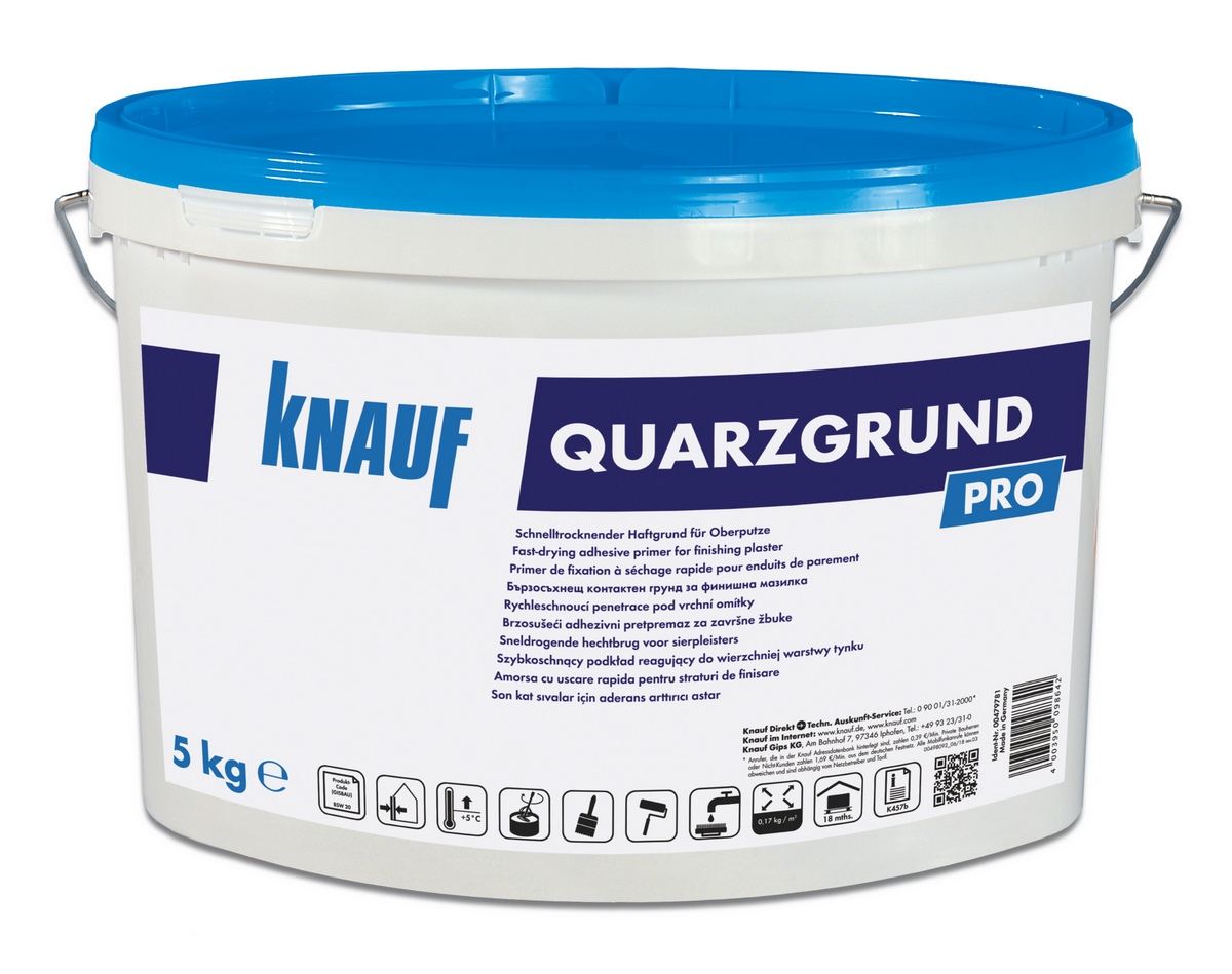 Szybkoschnący podkład Knauf Quarzgrund Pro biały 5 kg