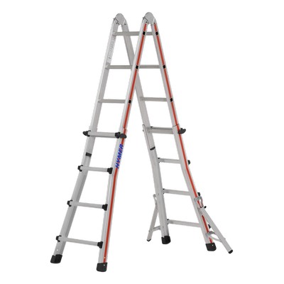 Hymer telescopic ladder 4x5 rungs, length folded 2.90m / extended 5.14m