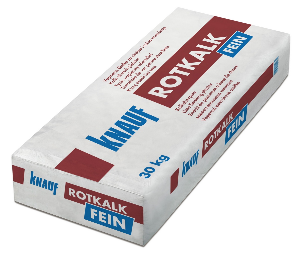 Knauf Rotkalk Fein 0.6mm 30kg lime base and finishing plaster interior/exterior