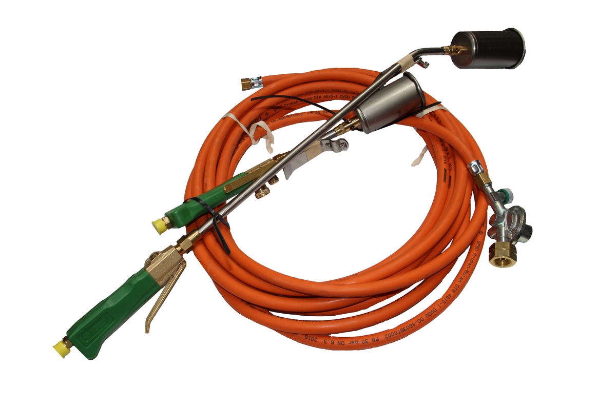 Green TITAN weld-on firing set: TS65/800 TA55/400 10m HP hose w. MD regulator