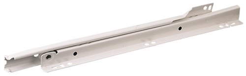 Part-extension runner FR 402 w.Stop Control STA white L.500mm 25kg Drawer length 500mm