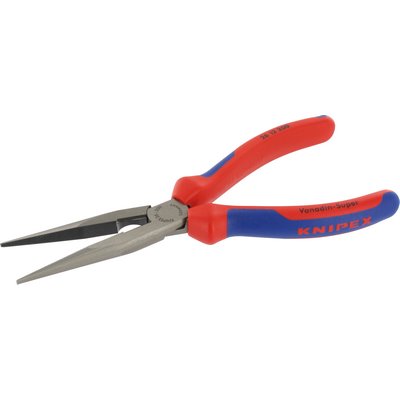 Triuso round nose pliers w. cutting edge 200mm thick-walled 2C handle
