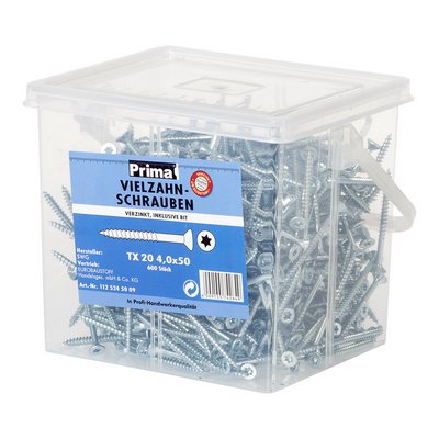 Łyżka wielozębna Prima vz z bitem TX 20 4,0x50mm - 600 sztuk