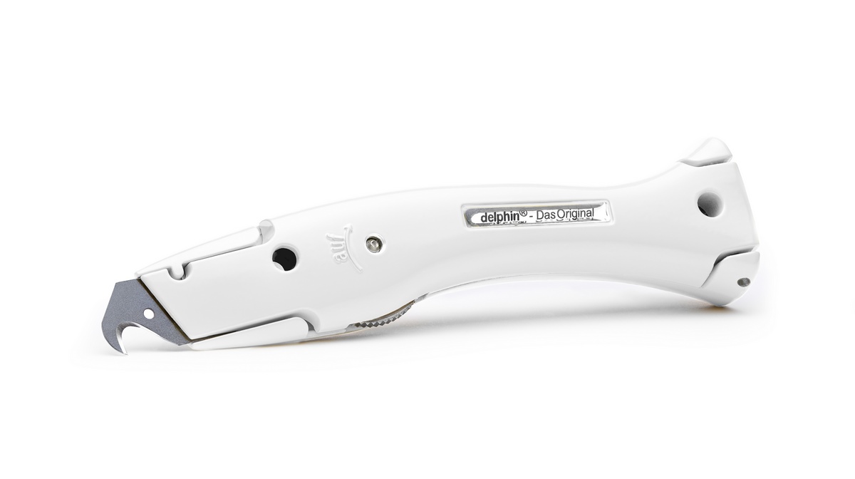 Nóż uniwersalny Delphin®-03 Colour Edition White z plastikowym kołczanem