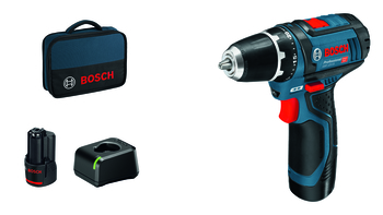 Bosch cordless drill GSR 12V-15 2x 2.0 Ah in bag