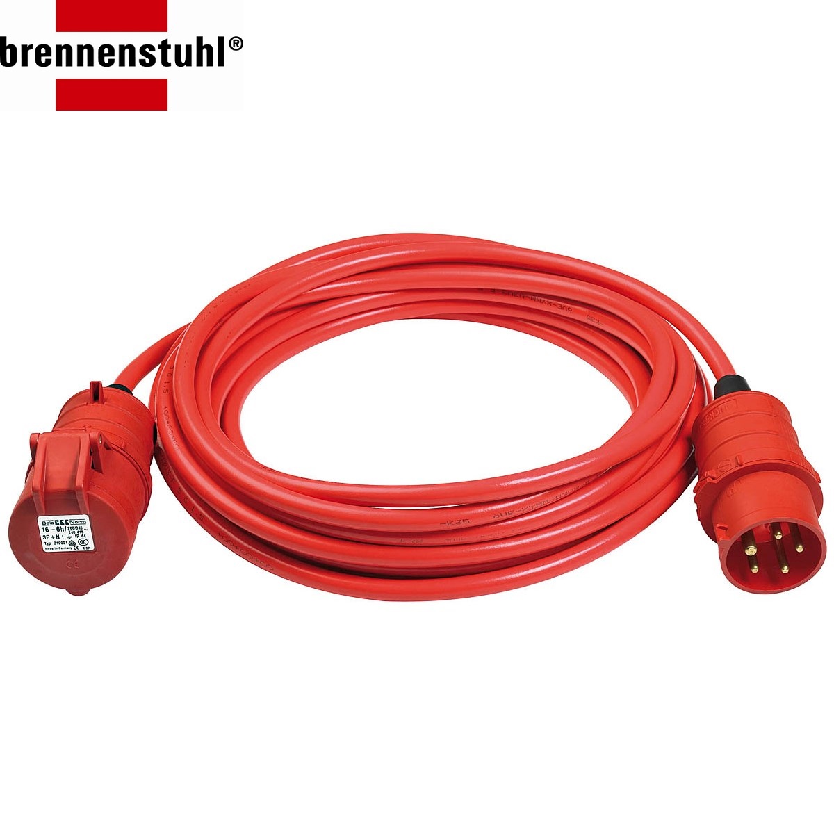 Kabel BS CEE Super-Solid XYMM 10m XYMM 5G1.5 sygnałowy czerwony IP 44