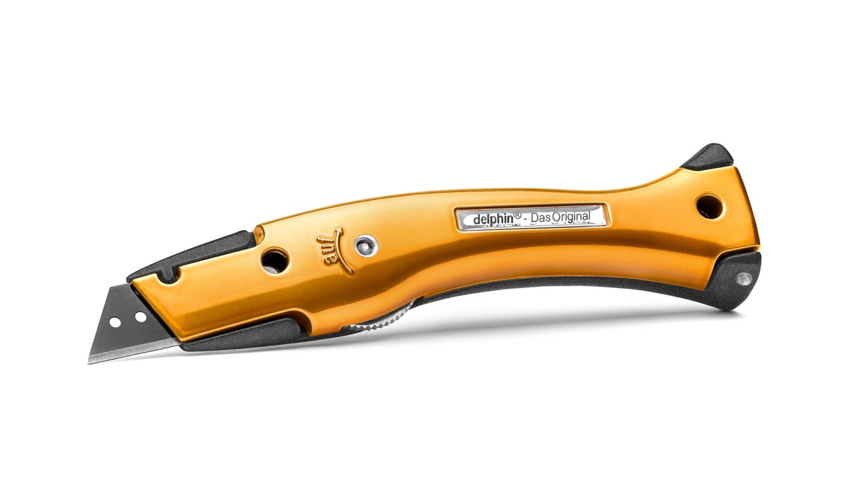 Delphin®-03 Style Edition Matt Black Candy Orange Utility knife