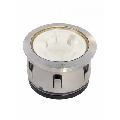 in-lite BIG FLUX NARROW lampa wpuszczana Ø 60mm 12V 3W RVS ciepła biel