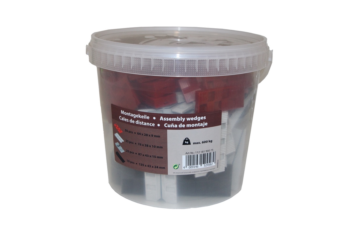 SWG mounting wedges 120 pieces assorted