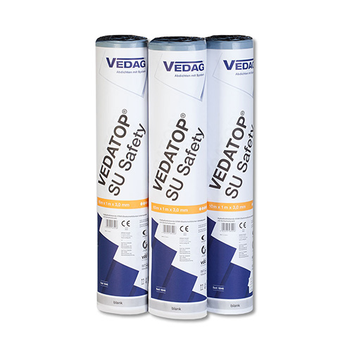 VEDASTAR SU Safety 7.5m x 1.0m x 3.0mm Cold self-adhesive elastomeric bitumen membrane