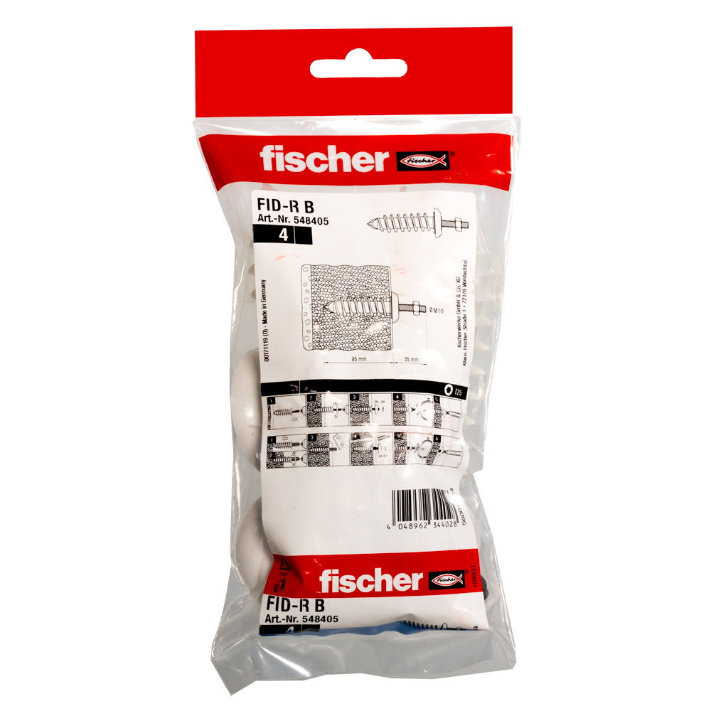 Fischer insulation anchor FID-R B PU=4 ISO anchoring pipe clamps