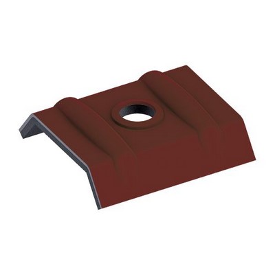 Ejot hurricane dome 41-39 aluminium RAL 3009 f. Trapezoidal profile 22/214