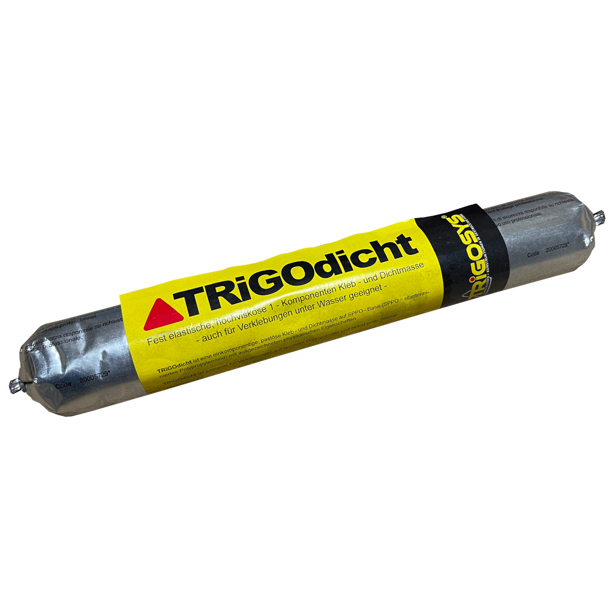 Jednoskładnikowy klej i uszczelniacz TRiGOdicht w kolorze czarnym - worek 600 ml