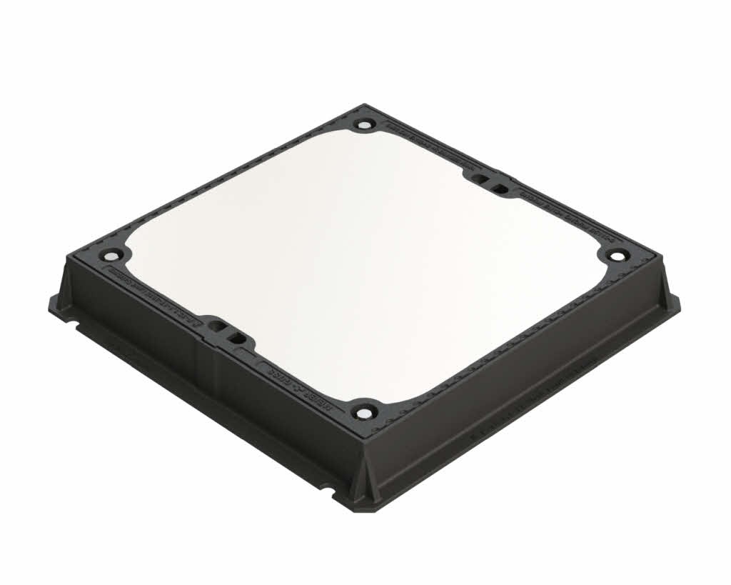 Cable duct cover LW 700/700, class D 4-fold screwed, watertight