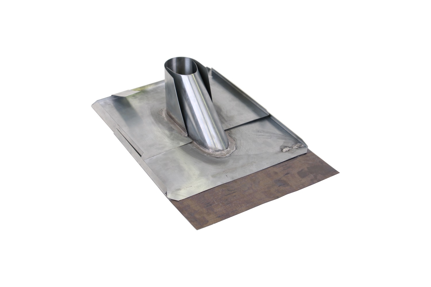 Zinc aerial cover 2-piece universal 30x40cm with sheet metal apron
