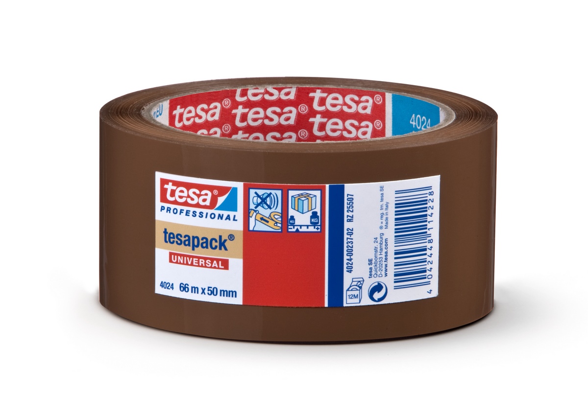 tesa® Professional 4024 Packing tape 66mx50mm Universal PP chamois