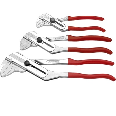 VBW pliers spanner PowerGRIP 250mm 180310 chrome-plated red plastic cover