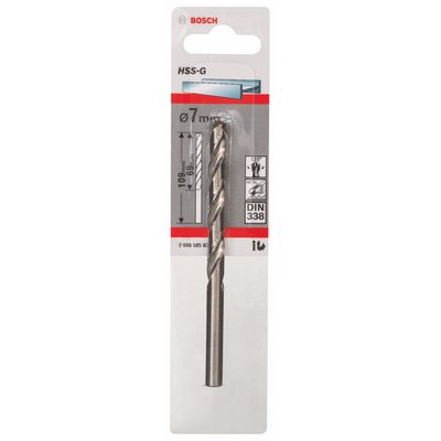 Bosch metal drill HSS-G DIN338 7x69x109mm