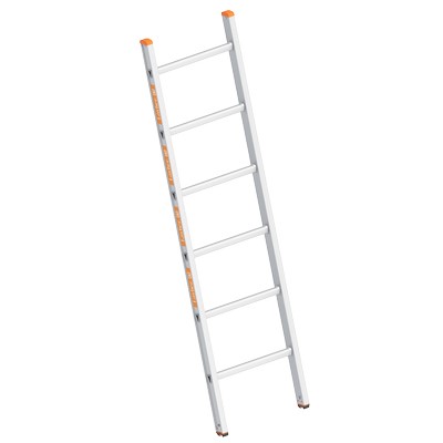 Layher TOPIC 1054 Rung extension ladder 6 rungs length 1.75m - 1054.006