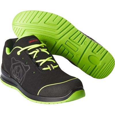 MASCOT® Footwear Class. Safety shoe with laces black/lime size 39