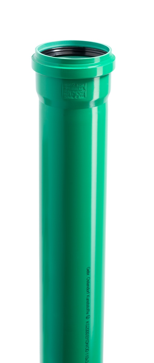 Rura KGEM PP-MD zielona SN 10 DN/OD160 3.0m DIN EN 14758