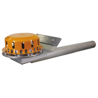 LORO Rainstar parapet emergency drain RB w. Clamping flange for bitumen DN70 01371.070X