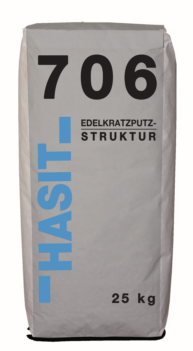 Hasit 706 OPTI LITHIN 0.7mm 25kg Noble scratch coat texture brilliant white opti