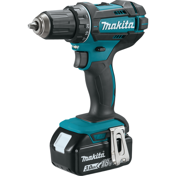 Makita cordless drill driver 18 V/3.0 Ah +2 batteries charger in MAKPAC
